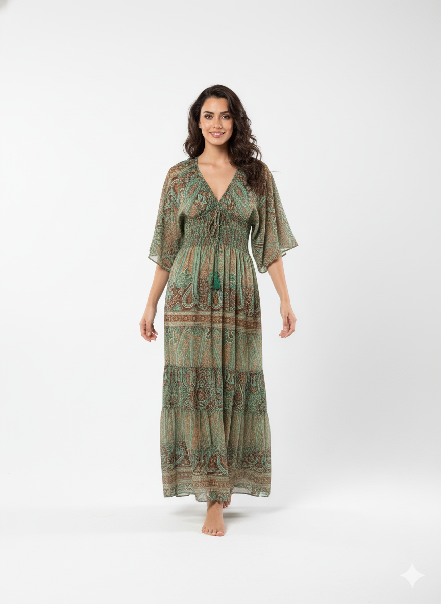 VESTIDO BOHO TIERRA SERENA