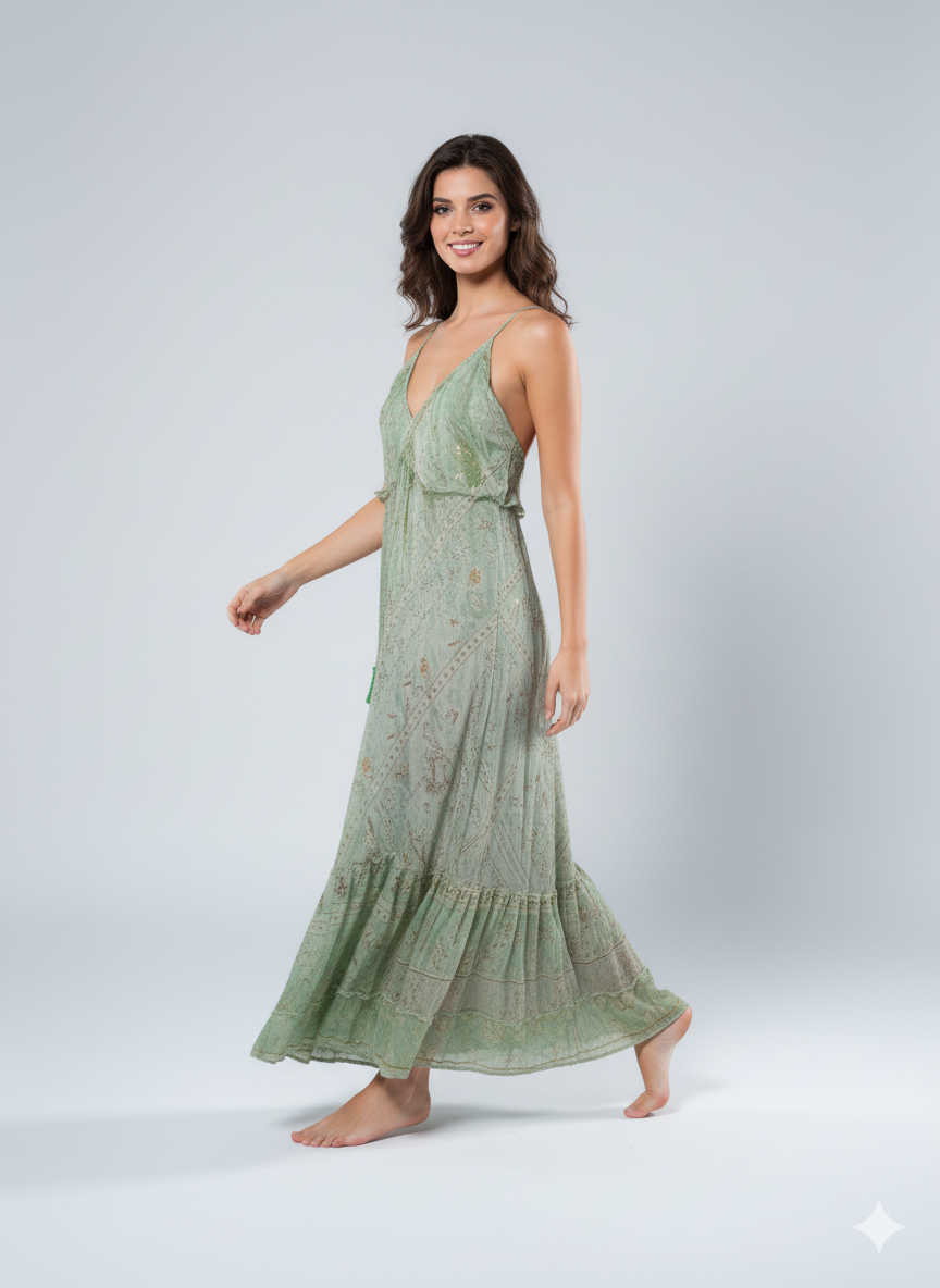 VESTIDO LARGO BOHEMIO "VERANO SERENO"