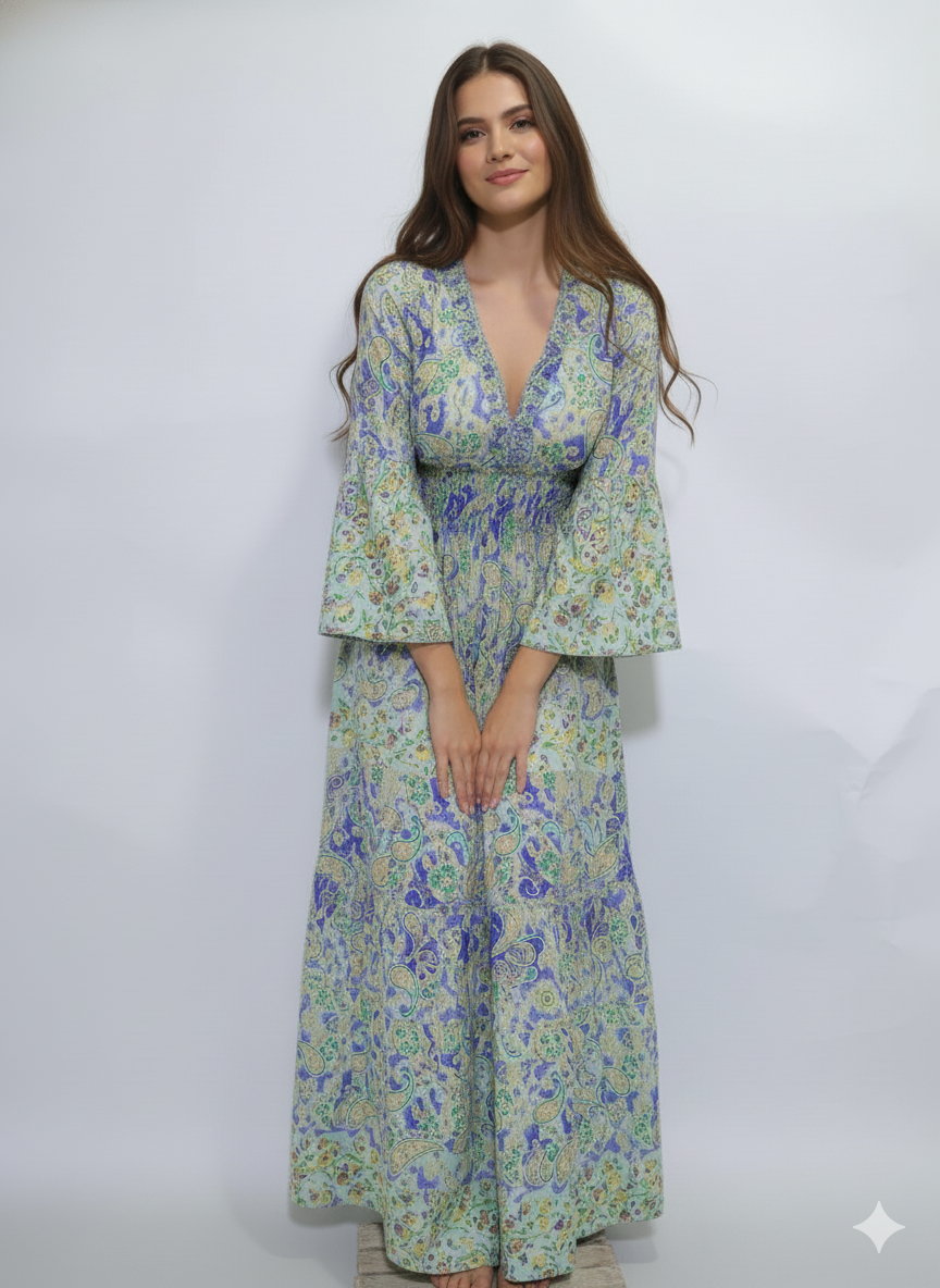 VESTIDO LARGO"SUSPIRO DE ARENA"