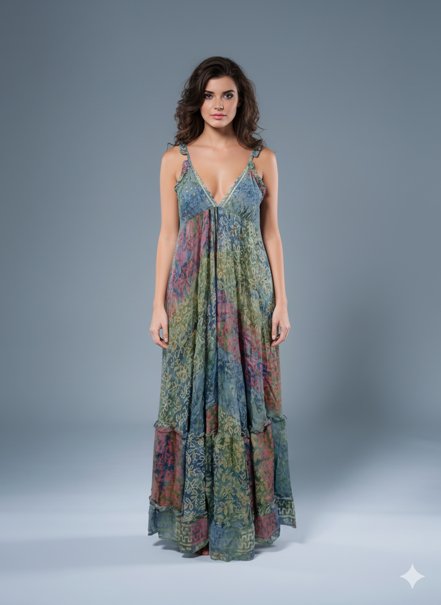 VESTIDO LARGO BOHEMIO