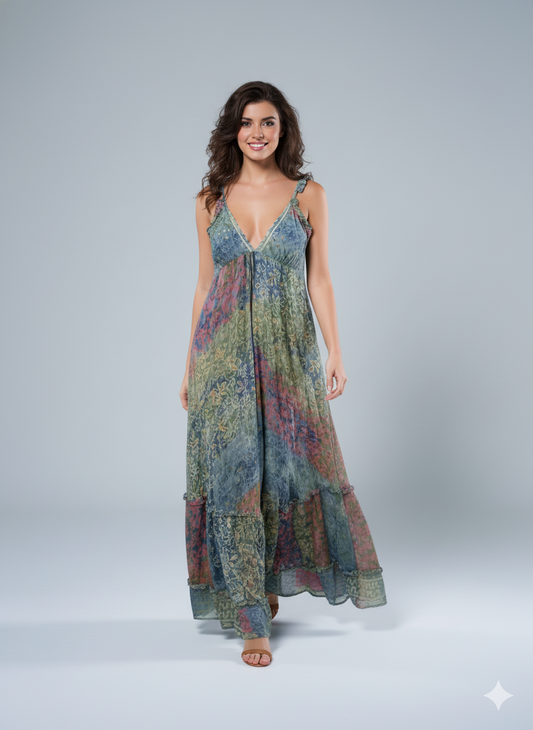 VESTIDO LARGO BOHEMIO