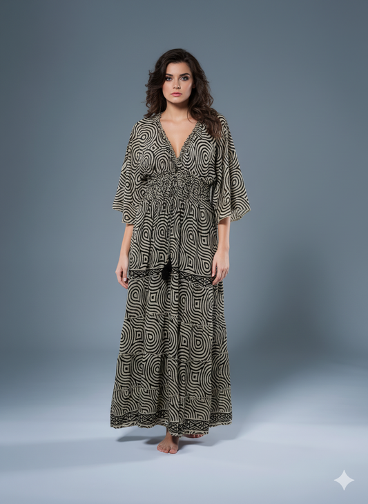 VESTIDO LARGO "VERANO SERENO"