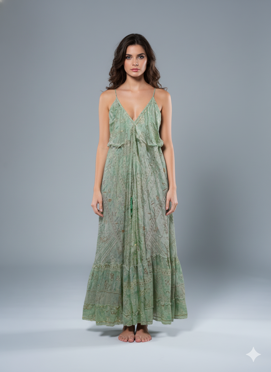 VESTIDO LARGO BOHEMIO "VERANO SERENO"